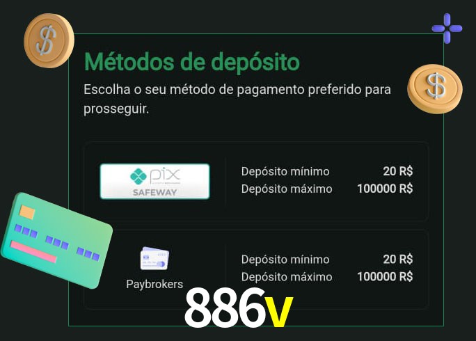 O cassino 886v oferece uma grande variedade de métodos de pagamento